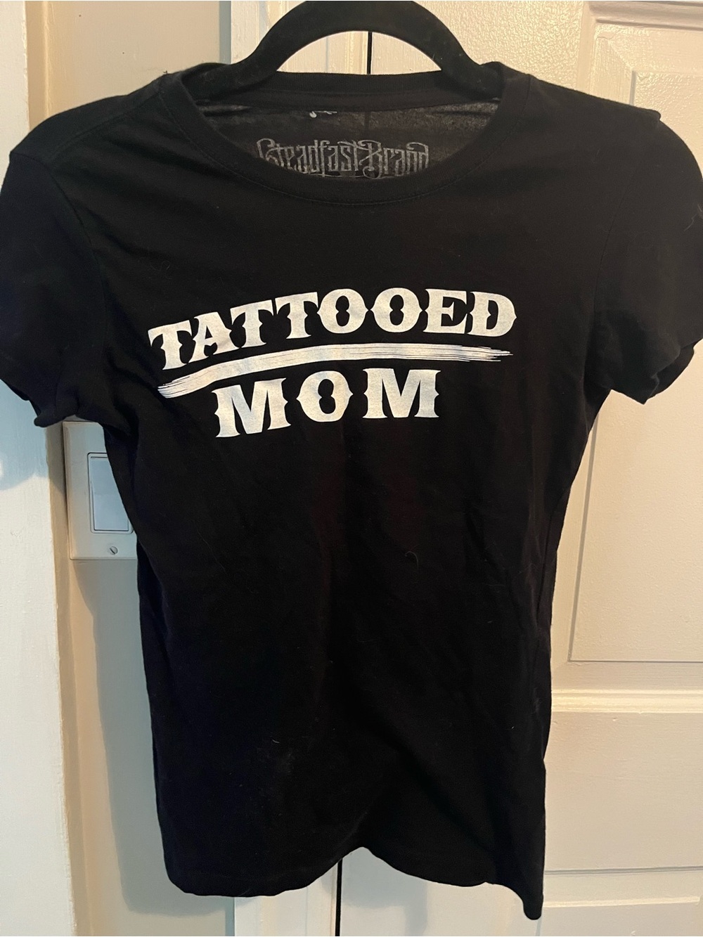 Black "Tattooed Mom" Graphic Tee